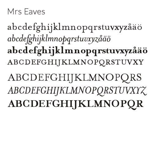 Mrs Eaves