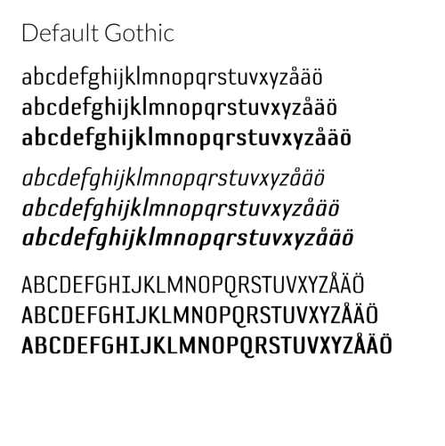 Default Gothic