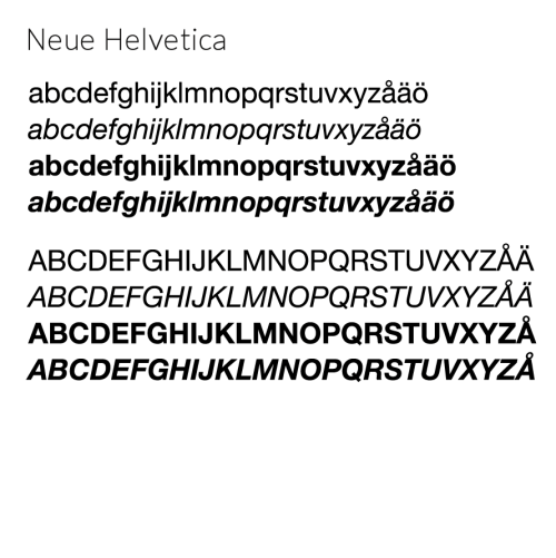 Neue Helvetica