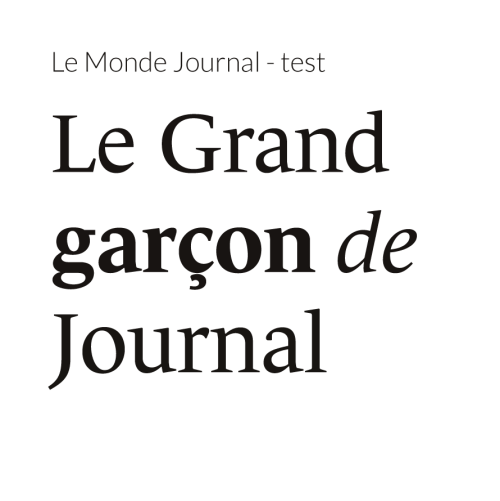 Le Monde Journal test